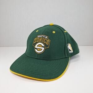 Vintage Reebok Seattle SuperSonics NBA Select Series Fitted Hat Cap - Size 7 1/2